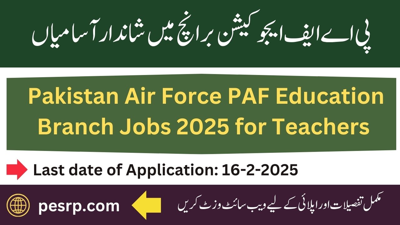 PAF Teaching Jobs 2025