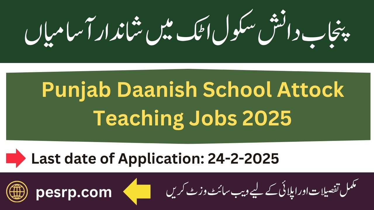 Punjab Daanish Schools jobs 2025