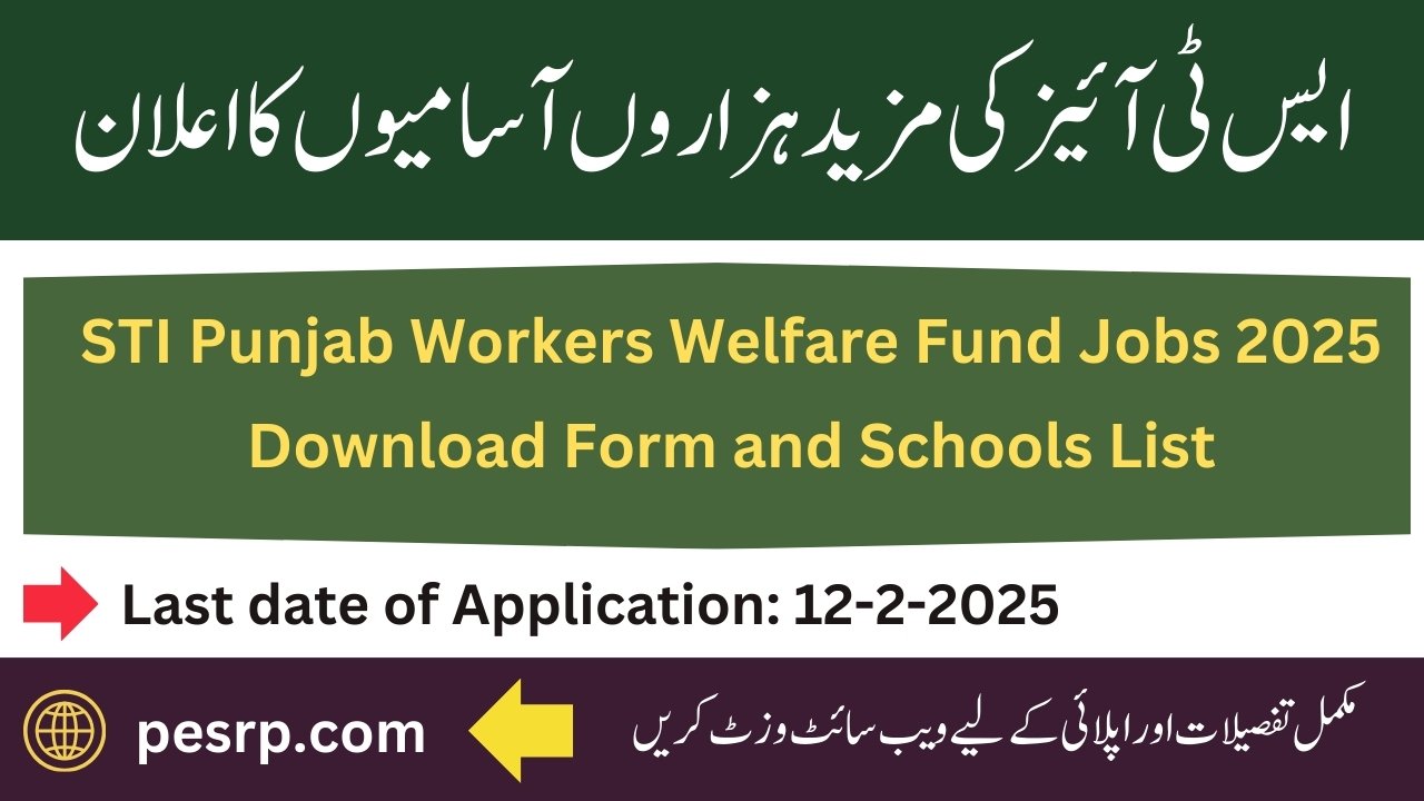 STI Punjab Workers Welfare Fund Jobs