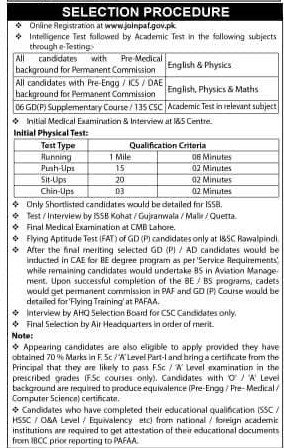 PAF IT Branch Jobs 2025 joinpaf.gov.pk