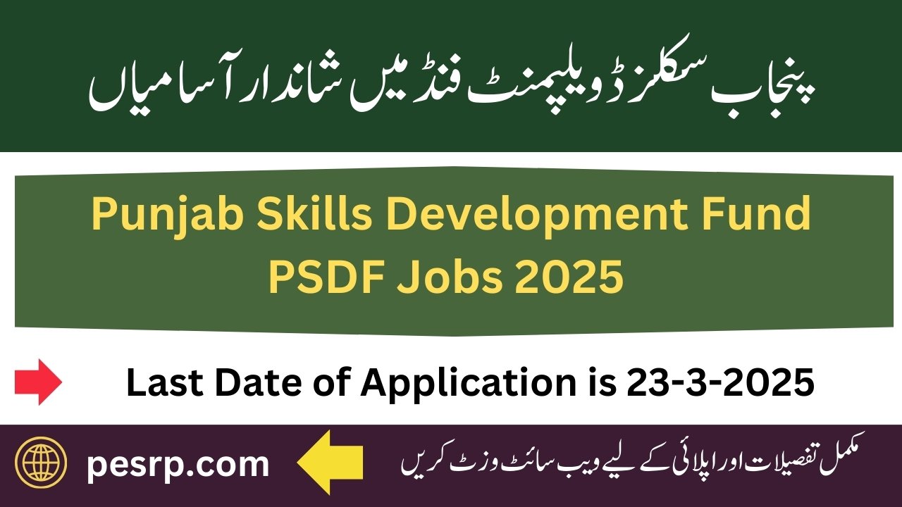 PSDF Jobs 2025