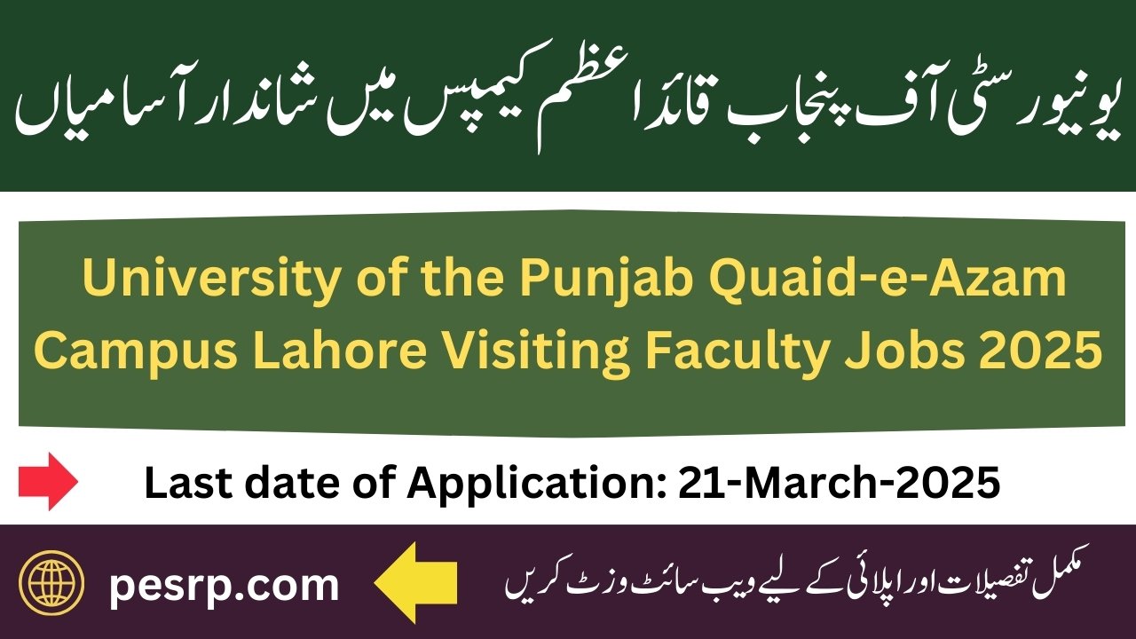 University of the Punjab Jobs 2025