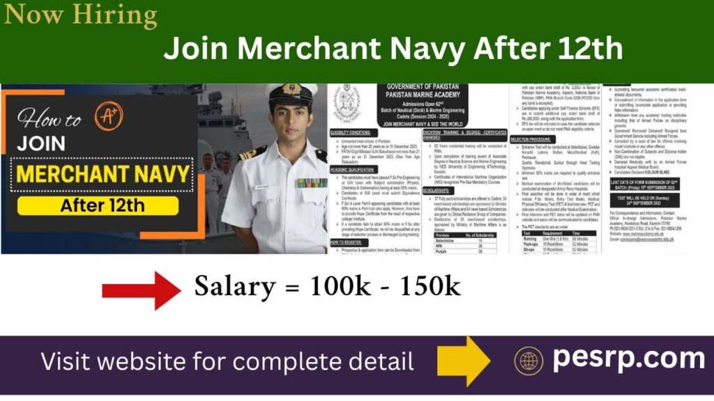 Join Merchant Navy After 12th