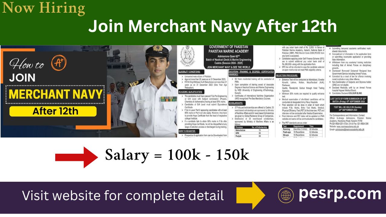Join Merchant Navy After 12th
